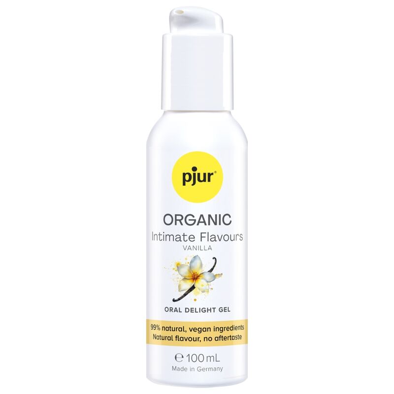 PJUR - GEL ORALE BIOLOGICO AL GUSTO VANIGLIA, AROMA INTIMO, 100 ML